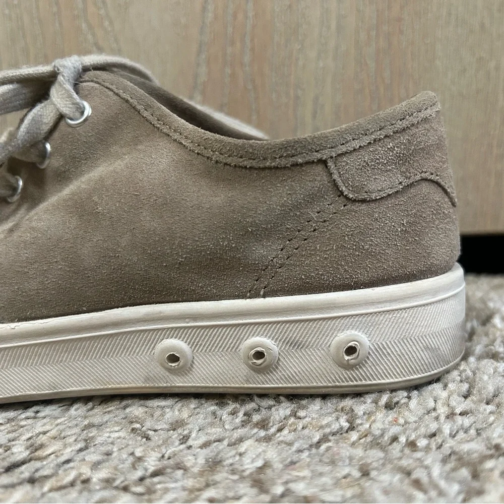 Rag & Bone Standard Issue Sneaker Shoes Gray Suede Lace Up Low Top Size 39.5 9.5